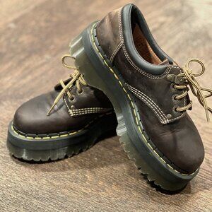 Dr Martens  8053 Arc Crazy Horse Leather Platform Shoes